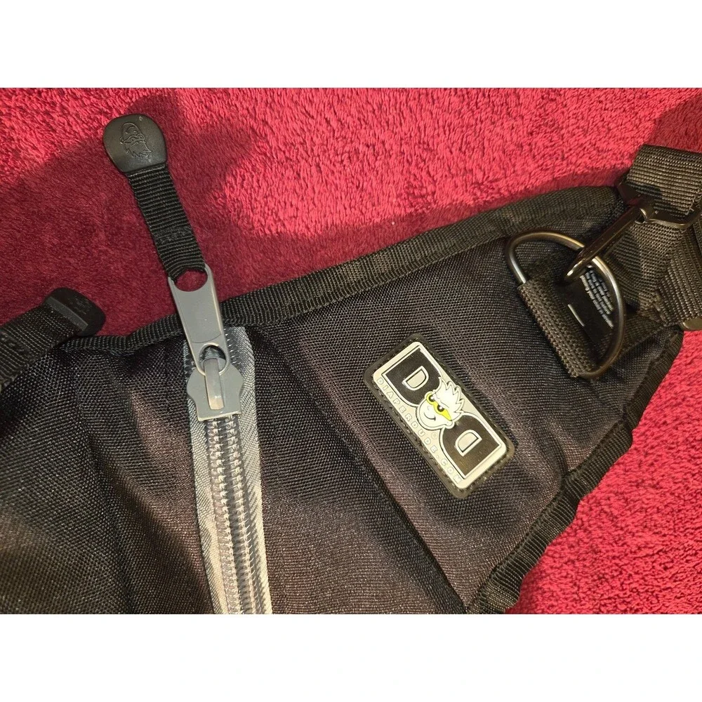 Diaper Dude Original Black Messenger Diaper Bag 4 Dads Crossbody w/ Changing Pad